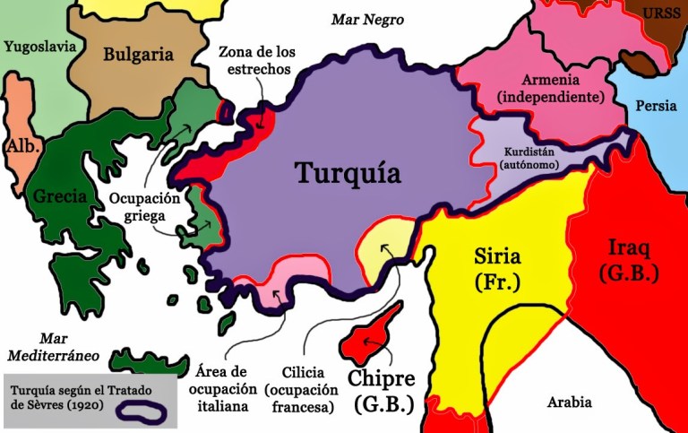 Resultado de imagen de TRATADO DE SEVRES