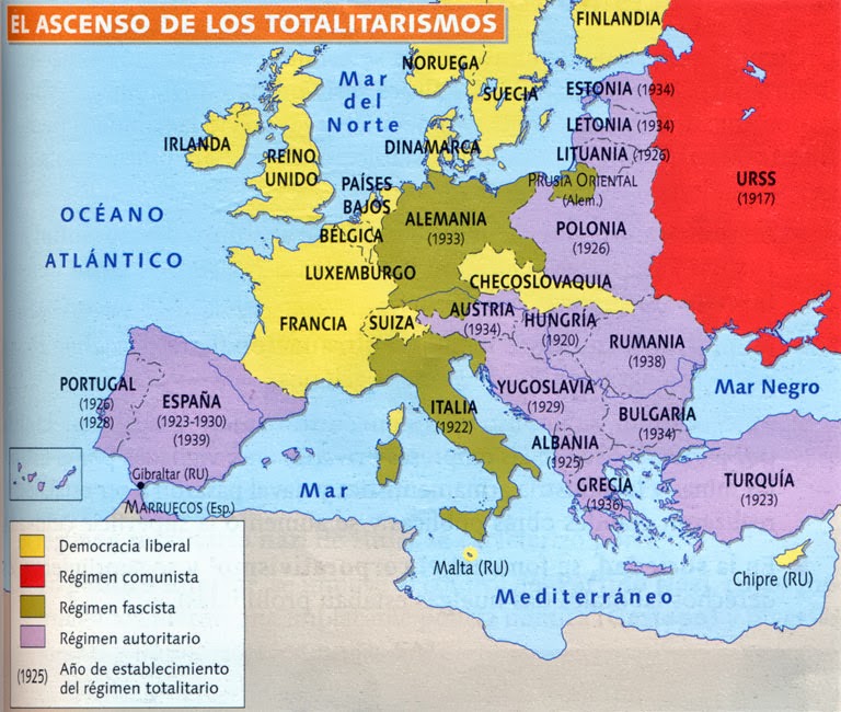 Resultado de imagen de DEMOCRACIAS EUROPEAS ENTREGUERRAS